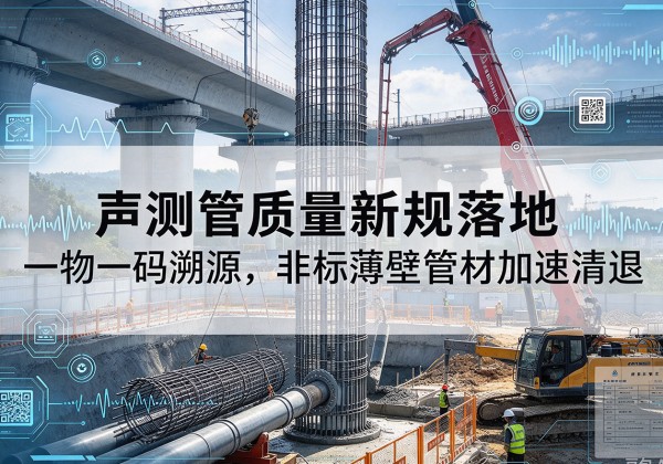 望江声测管质量新规落地，一物一码溯源，非标薄壁管材加速清退